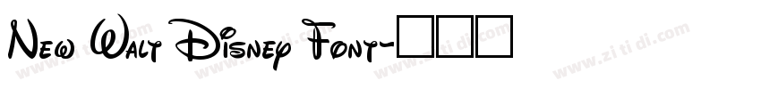 New Walt Disney Font字体转换